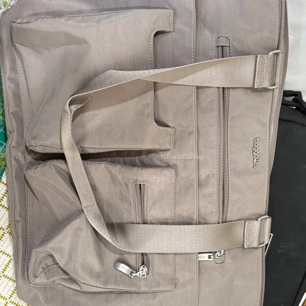 Baggallini Taupe Laptop Bag